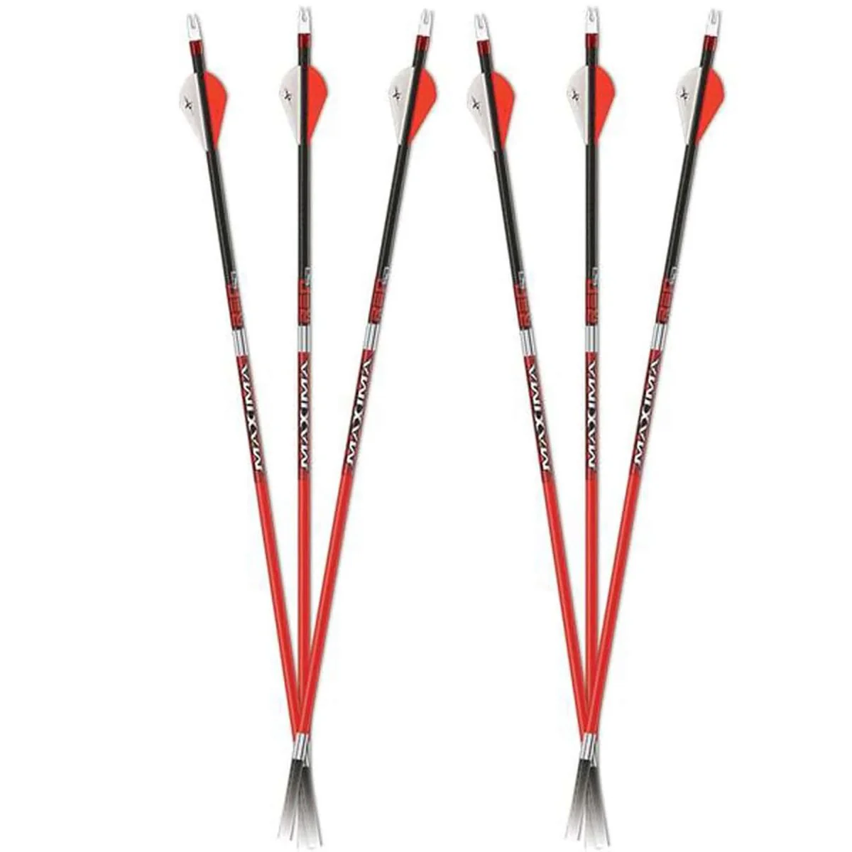 Carbon Express Maxima RED .300 Arrows 6-Pack - Red/Black