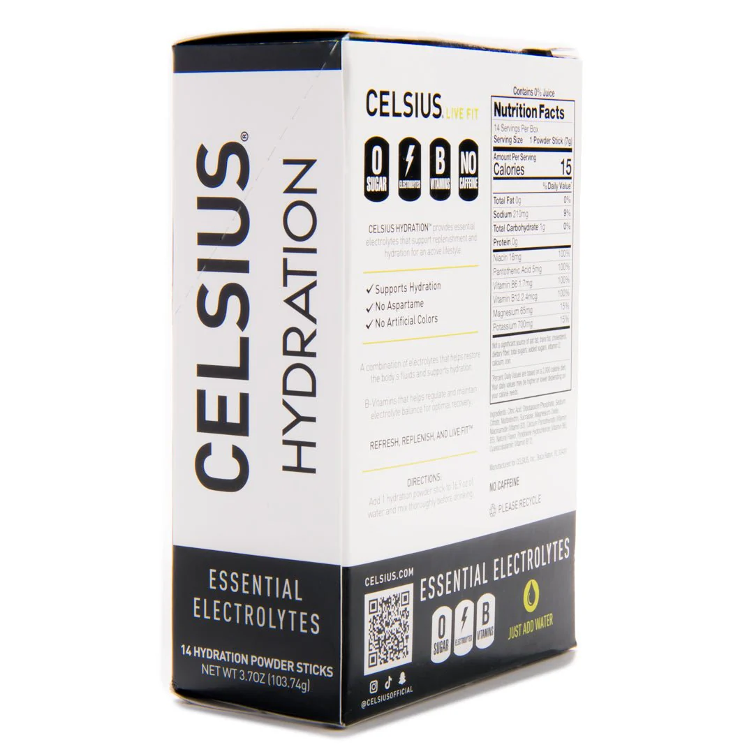 Celsius Hydration Sugar Free Electrolyte Drink Mix 2 Pack - Image 17
