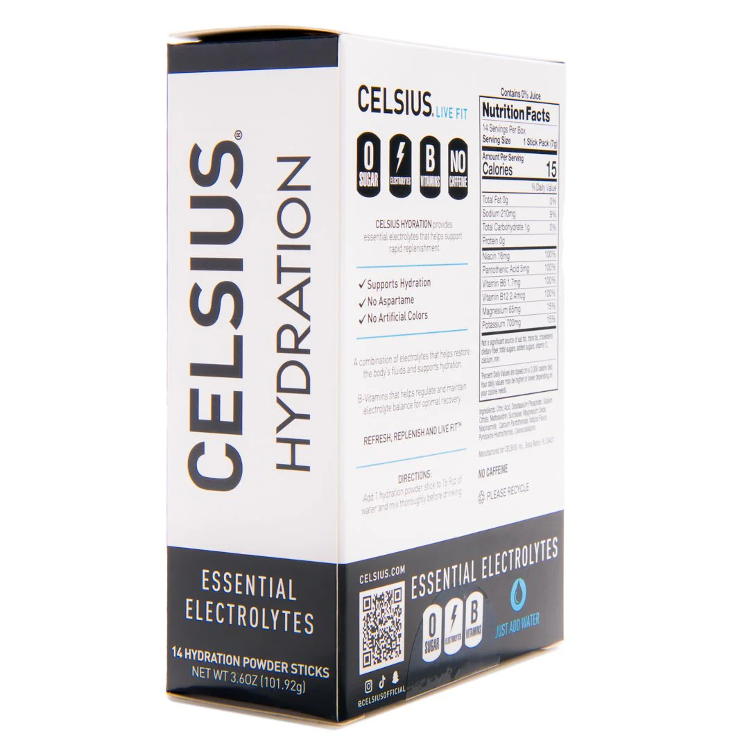 Celsius Hydration Sugar Free Electrolyte Drink Mix 2 Pack - Image 23