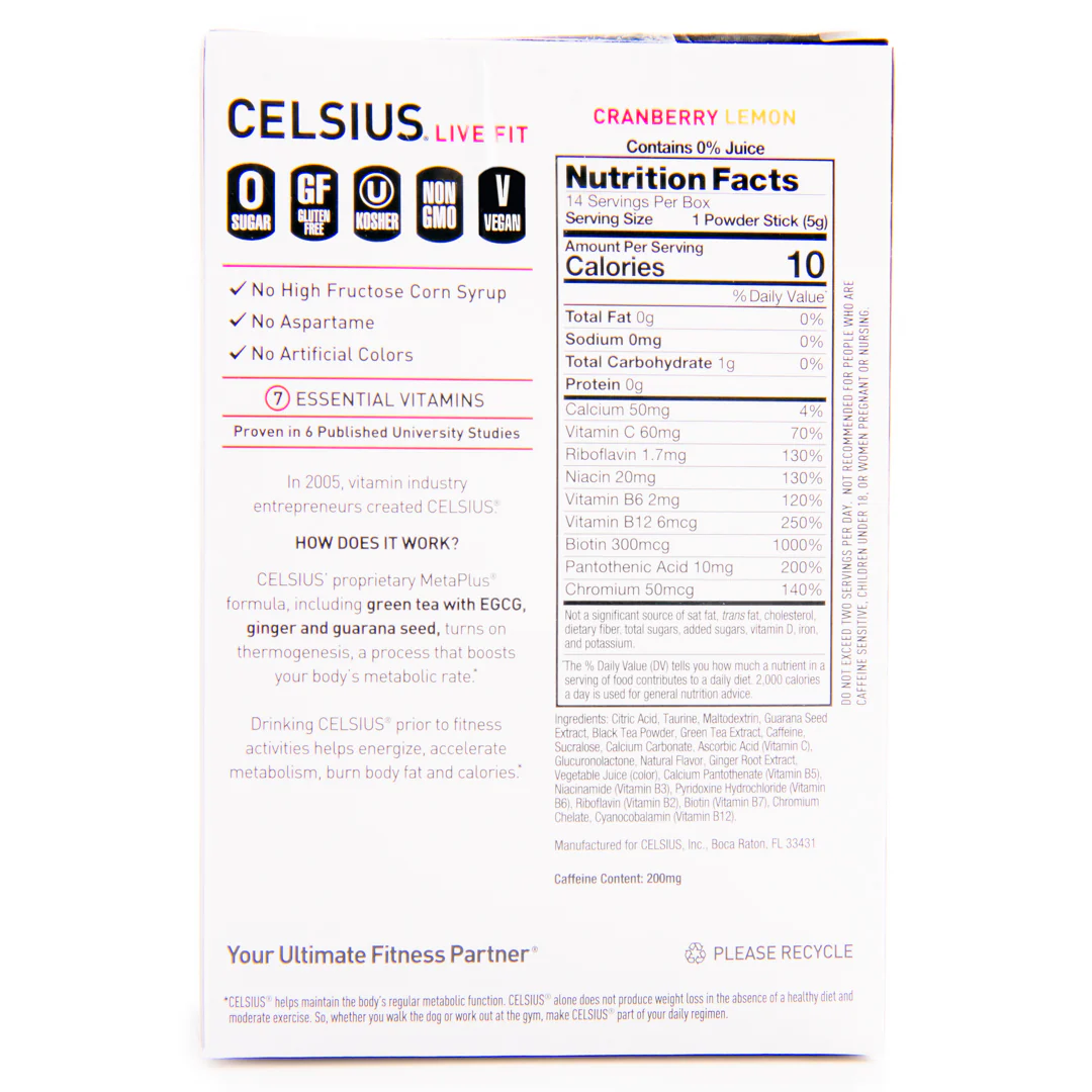 Celsius On-The-Go Zero Sugar Powder Stick - Image 13