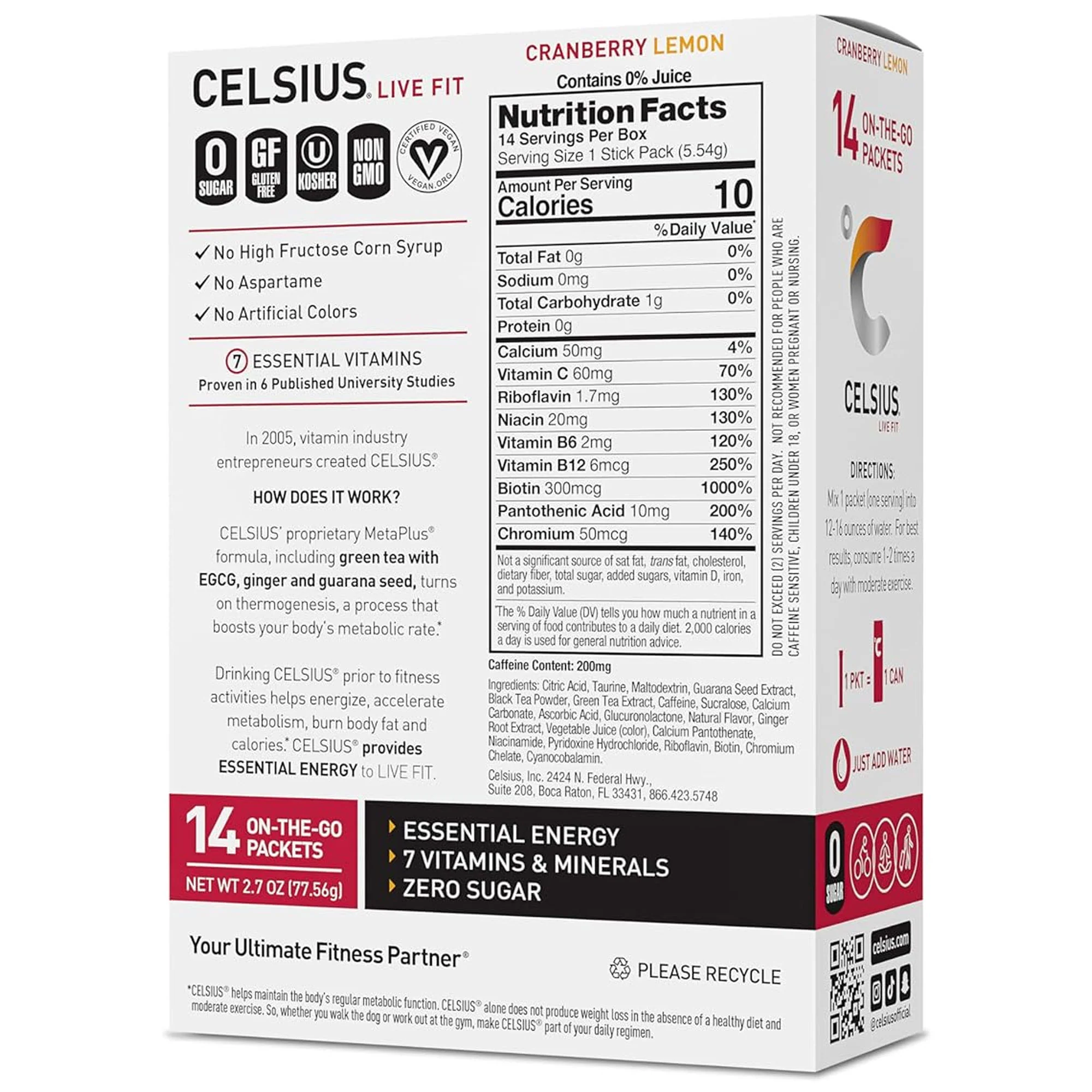 Celsius On-The-Go Zero Sugar Powder Stick - Image 16