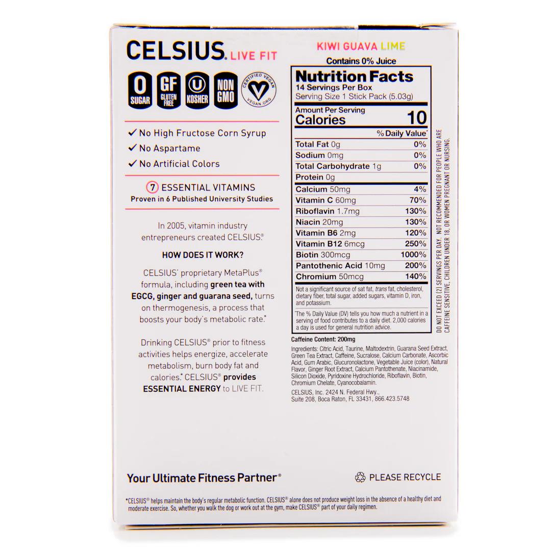 Celsius On-The-Go Zero Sugar Powder Stick - Image 23