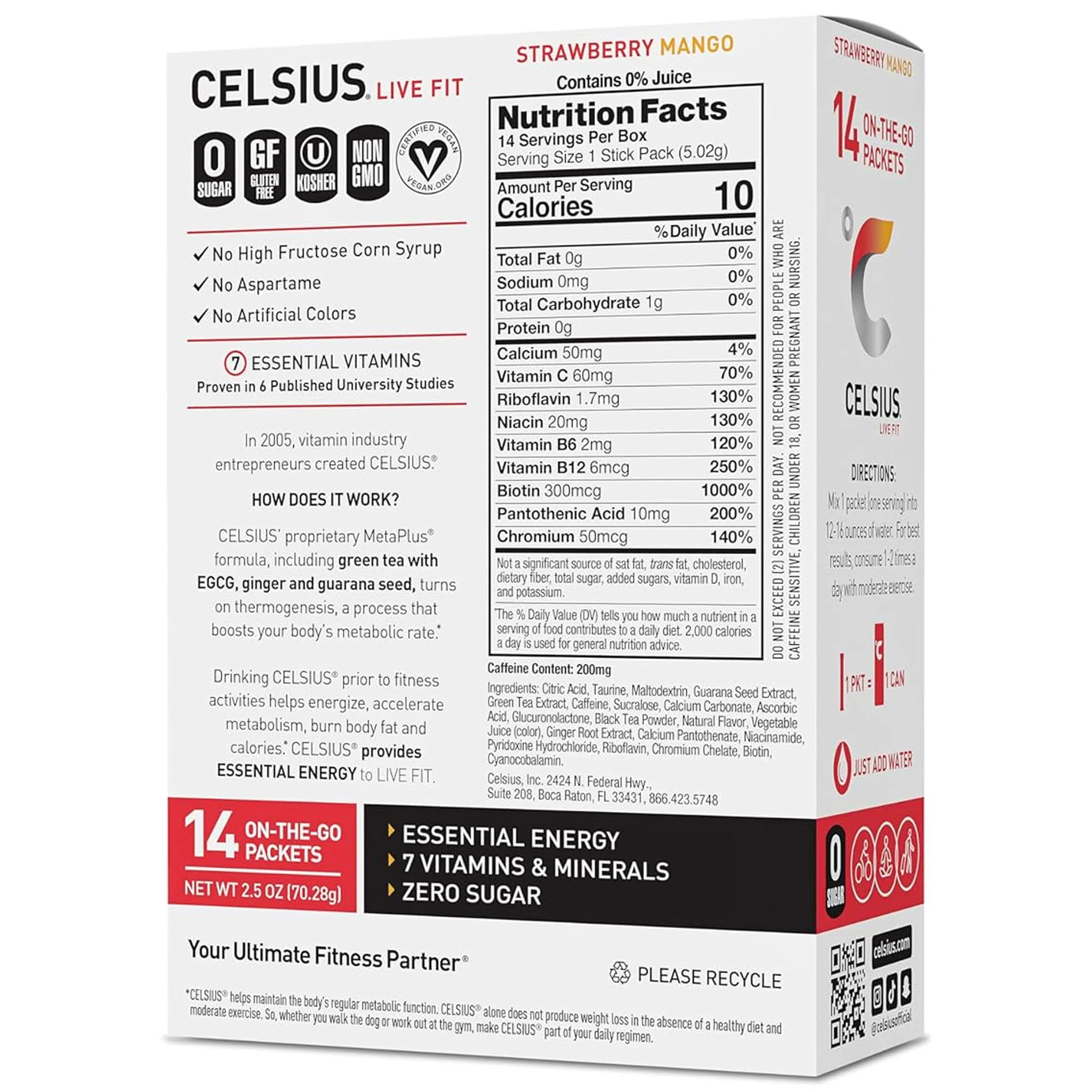 Celsius On-The-Go Zero Sugar Powder Stick - Image 25