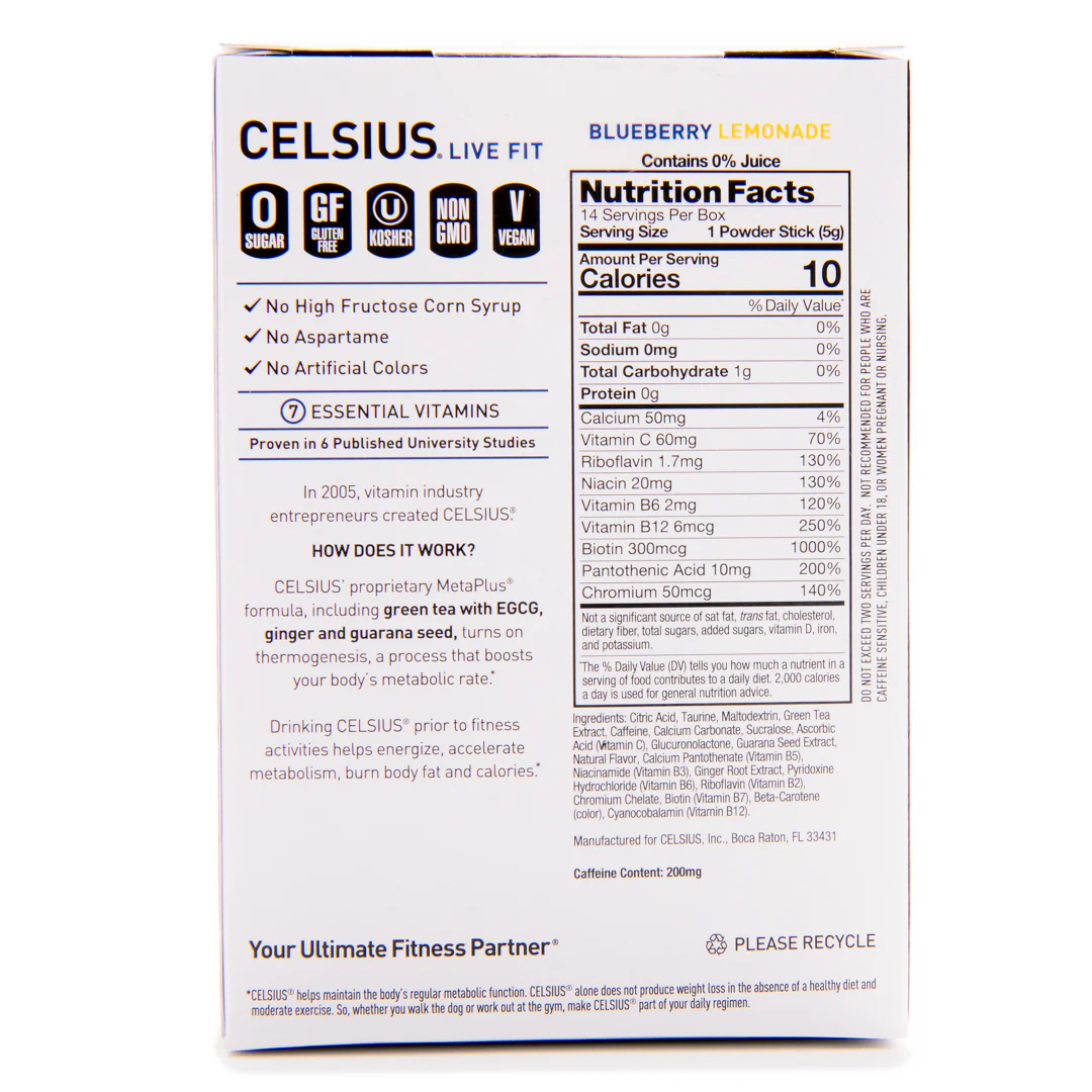 Celsius On-The-Go Zero Sugar Powder Stick - Image 8