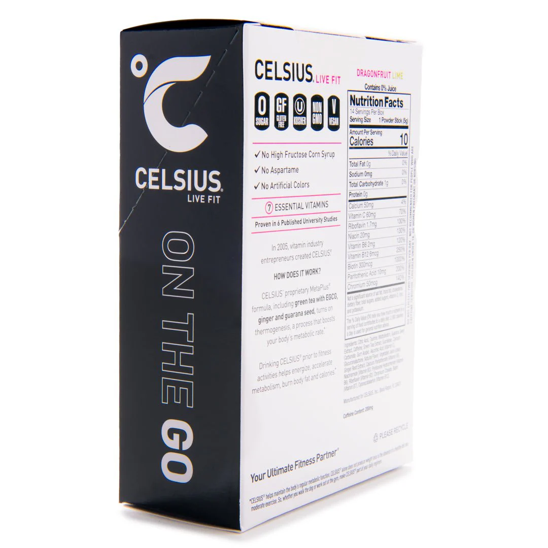 Celsius On-The-Go Zero Sugar Powder Stick Drink Mix 2 Pack - Image 22
