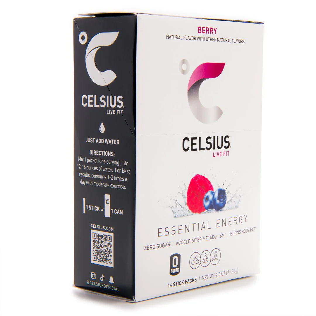 Celsius On-The-Go Zero Sugar Powder Stick Drink Mix 2 Pack - Image 3
