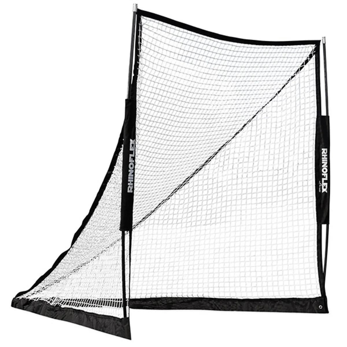 Champion Sports 6' x 6' Steel Frame Rhino Flex Lacrosse Goal - Black - Image 4