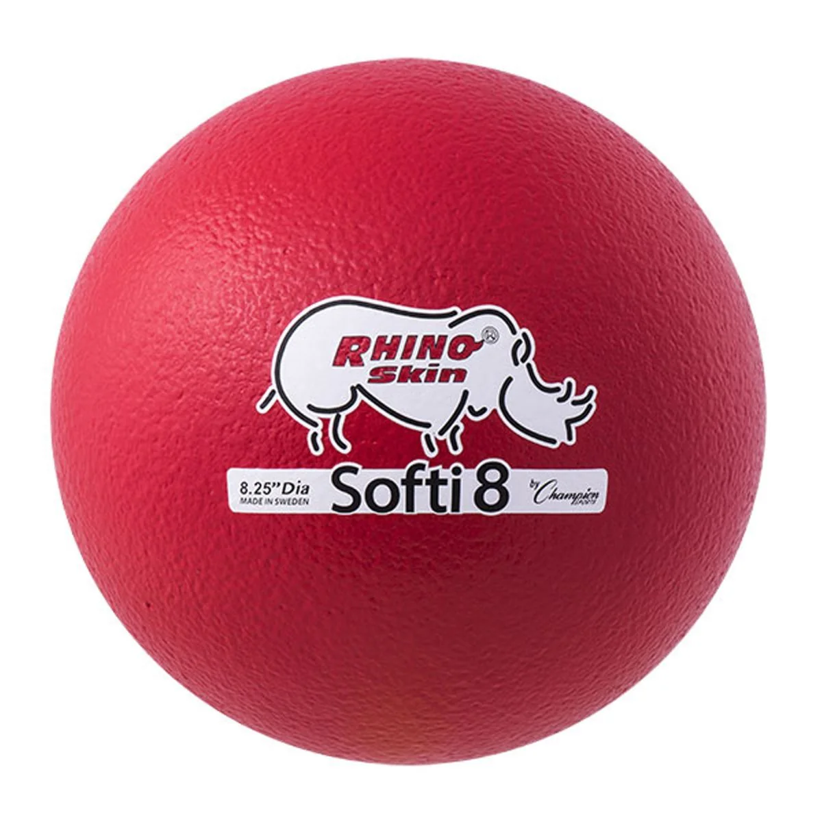Champion Sports 8.25" Rhino Skin Low Bounce Softi Foam Ball - Red