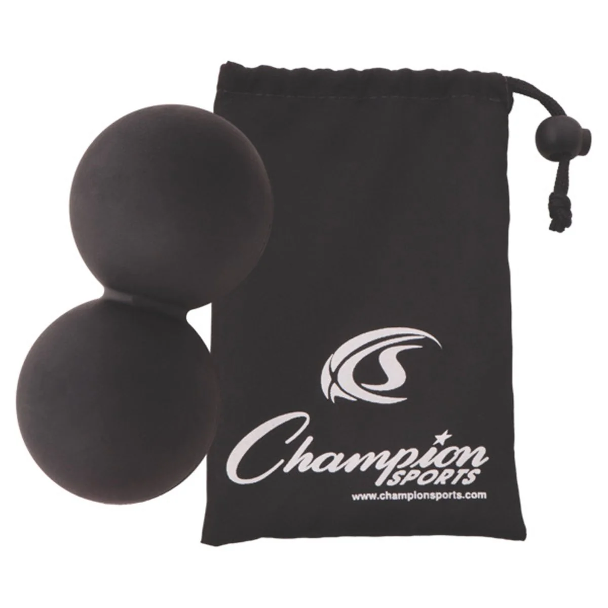 Champion Sports Peanut Massage Balls - Black - Image 3