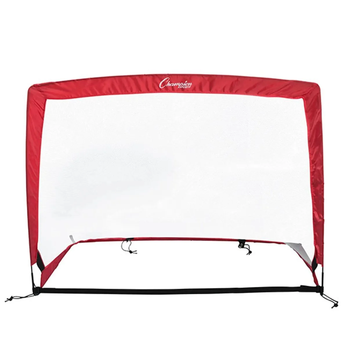 Champion Sports Rectangular Pop-Up Goal - 48" x 37" x 37" - Red