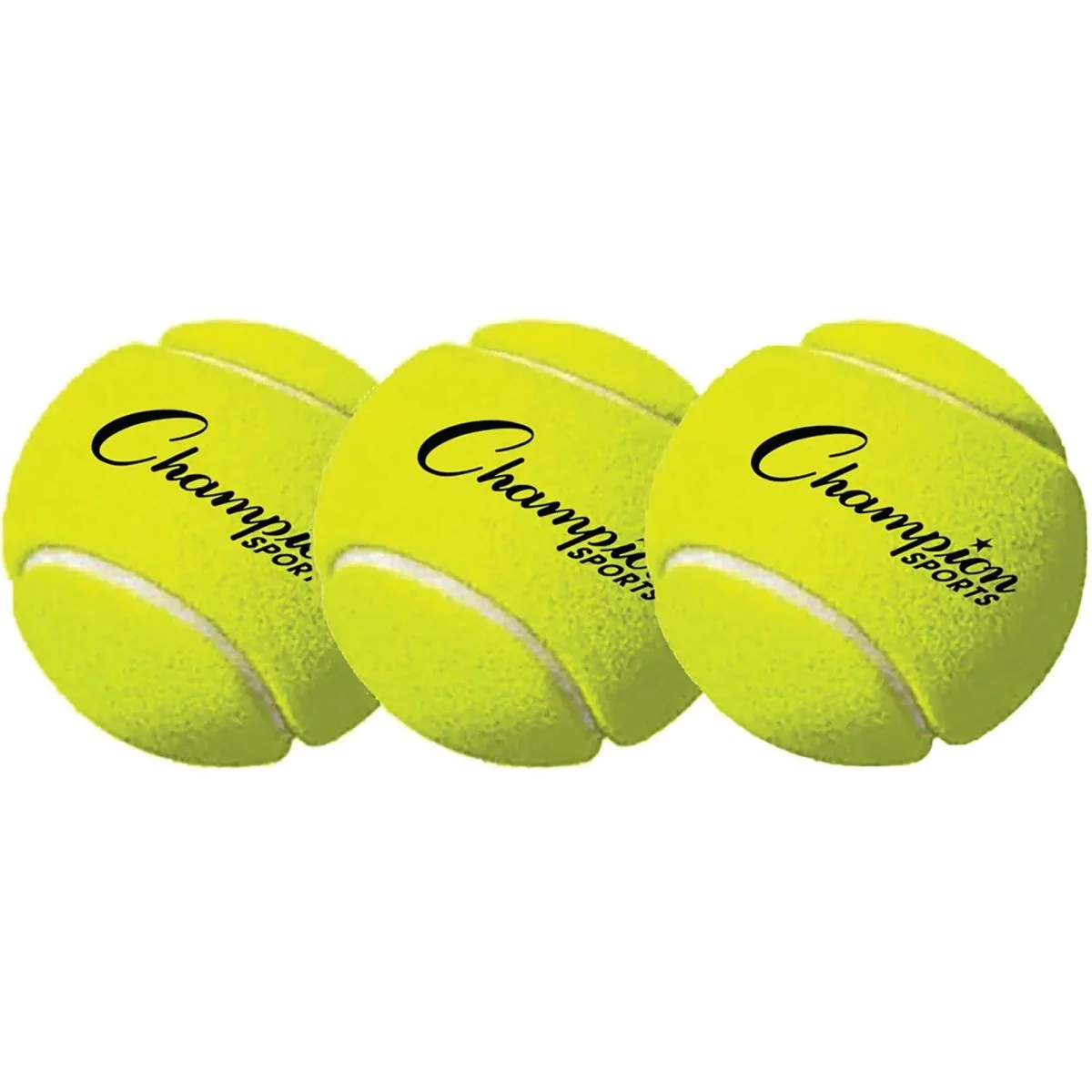Champion Sports Tennis Ball - Pack of 3 - Yellow