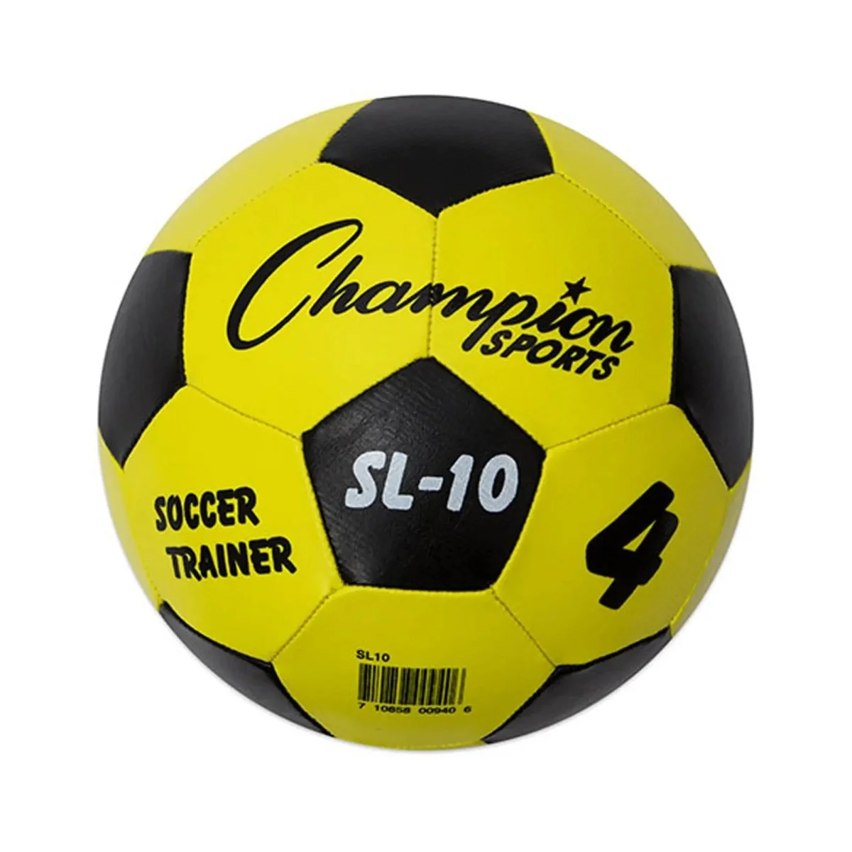 Champion Sports Trainer Soccer Ball - Yellow/Black