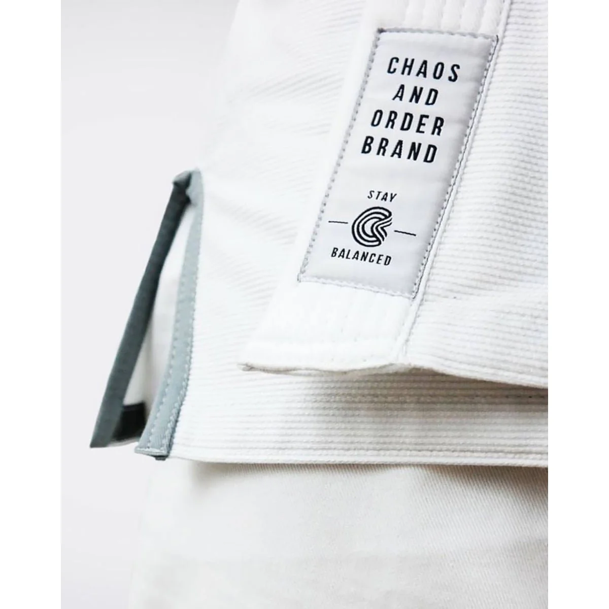 Chaos and Order Base Label BJJ Kimono - White - Image 2