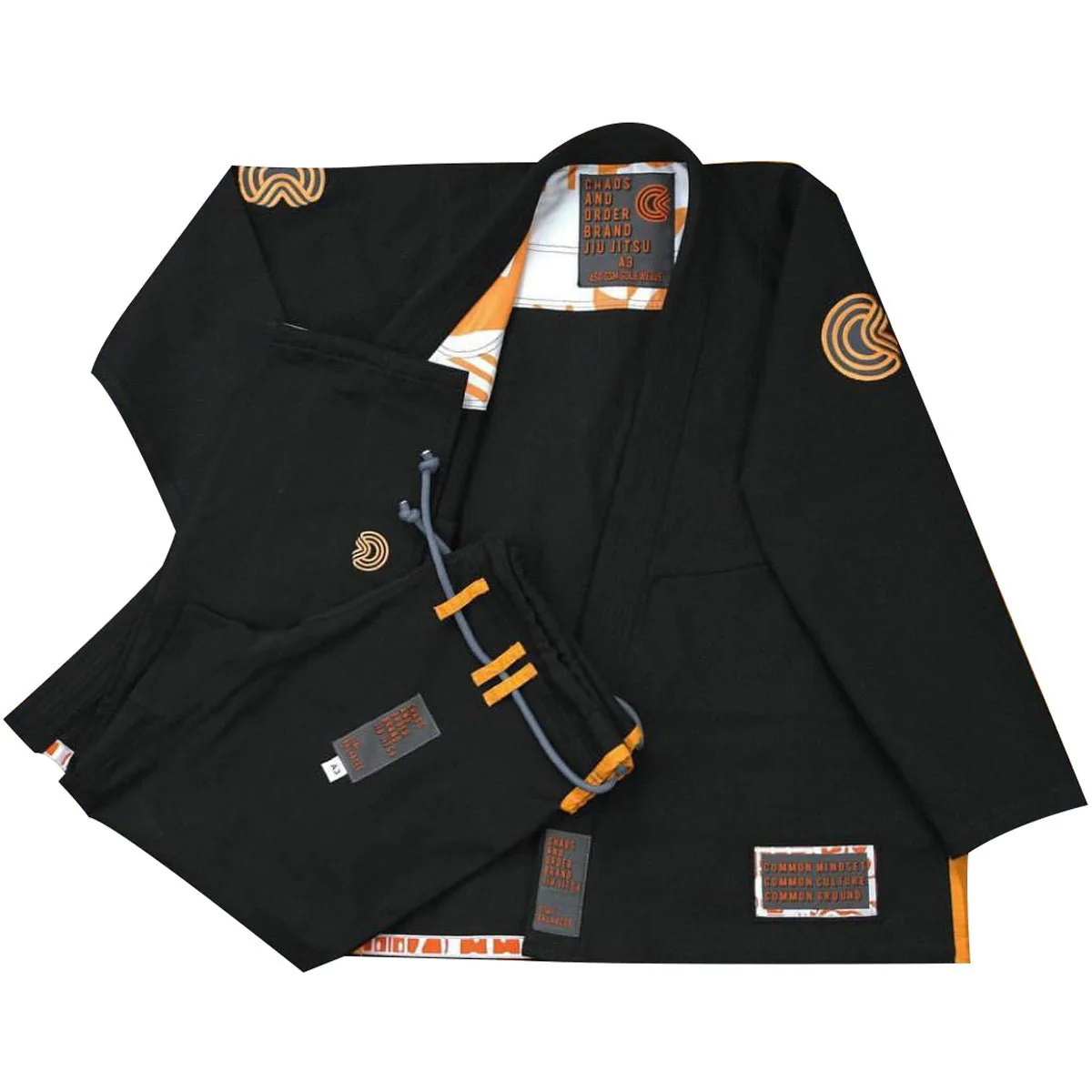 Chaos and Order Base Label V2 BJJ  Gi - Black - Image 2