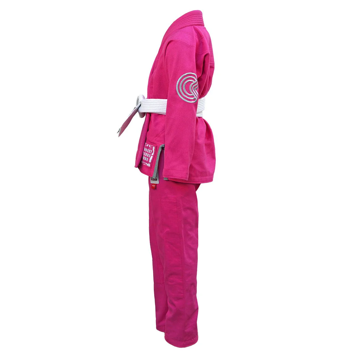 Chaos and Order Kid's Base Label V2 BJJ Gi - Pink - Image 3