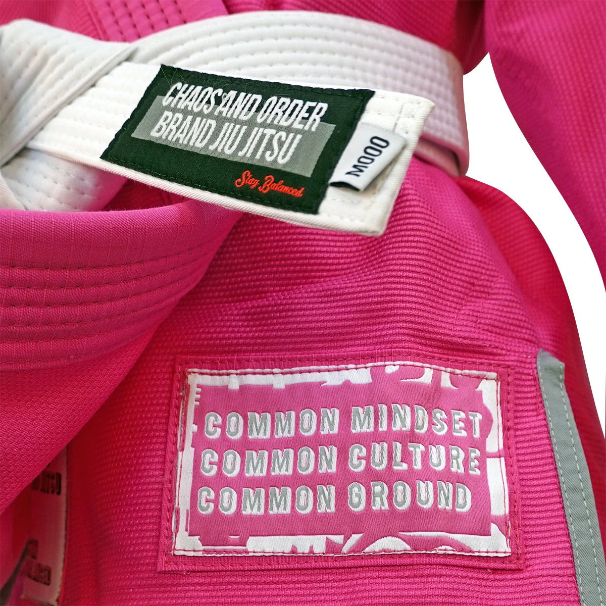 Chaos and Order Kid's Base Label V2 BJJ Gi - Pink - Image 5