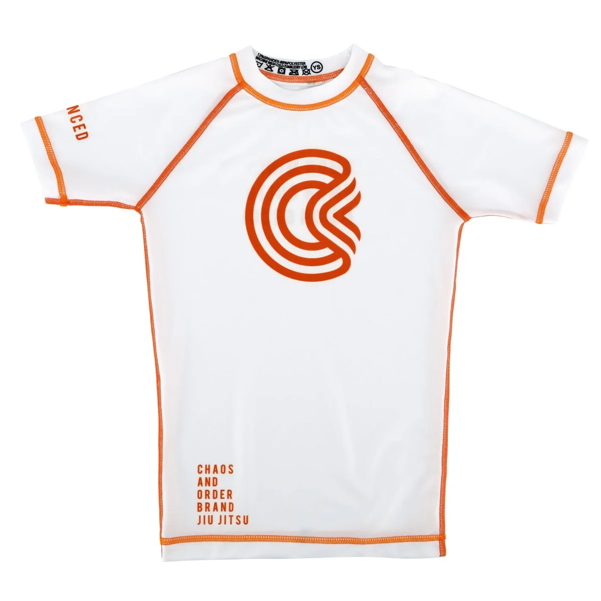Chaos and Order Kid's Base Label V2 Short Sleeve BJJ Rashguard - Image 4