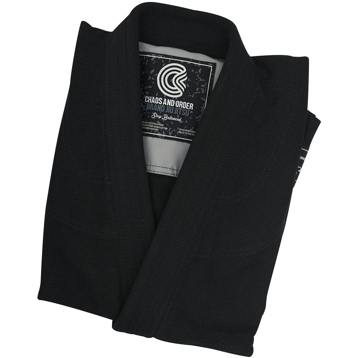 Chaos and Order Static Label BJJ Gi - Black - Image 3