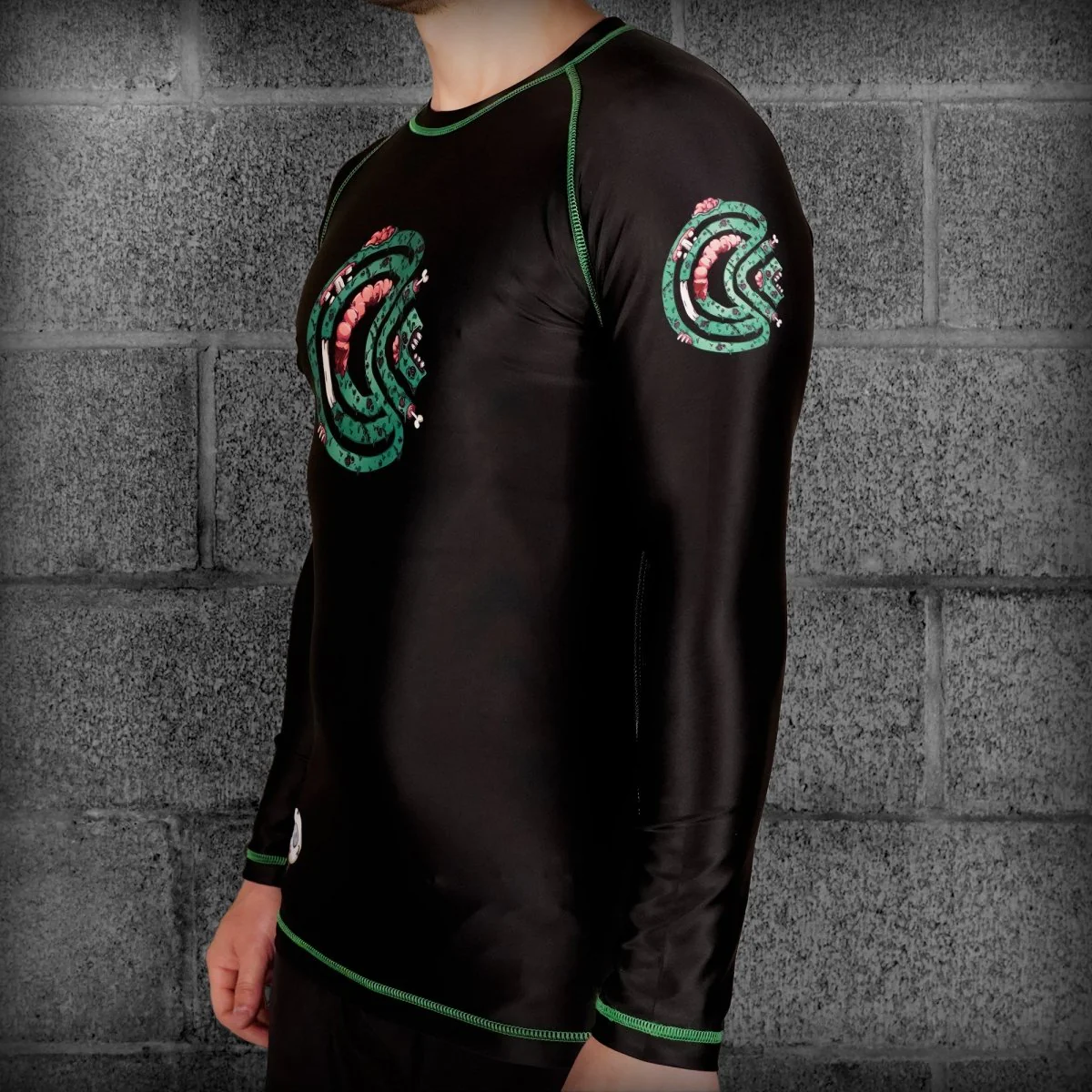 Chaos and Order Zombie Long Sleeve BJJ Rashguard - Image 3