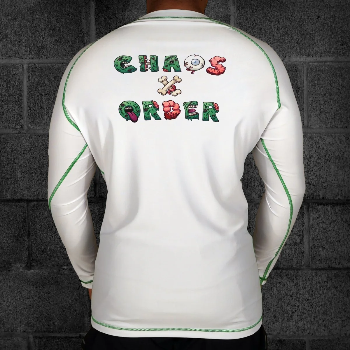 Chaos and Order Zombie Long Sleeve BJJ Rashguard - Image 8