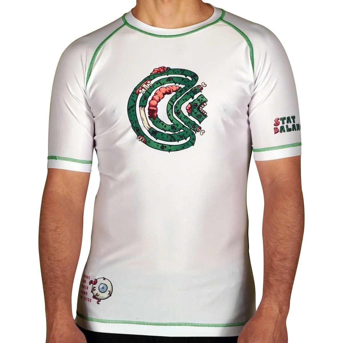 Chaos and Order Zombie Short Sleeve BJJ Rashguard - Image 5
