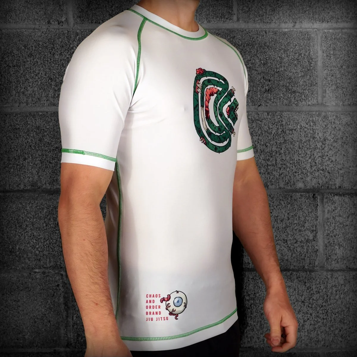Chaos and Order Zombie Short Sleeve BJJ Rashguard - Image 6