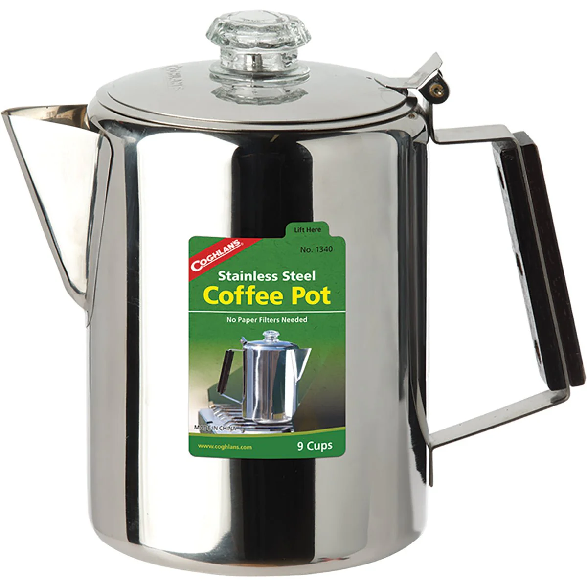 Coghlan's 9-Cup Stainless Steel Coffee Pot - Image 3
