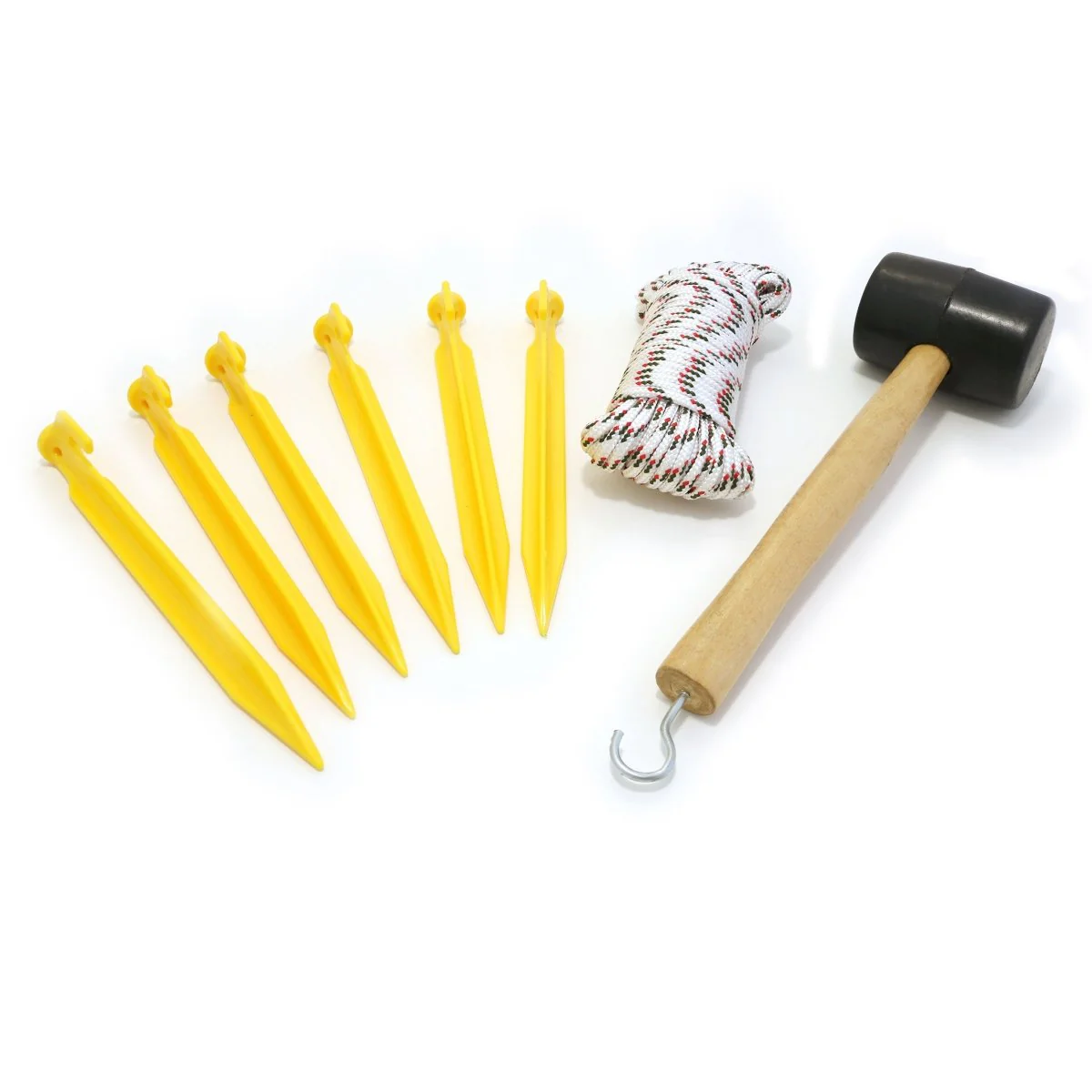 Coghlan's ABS Peg 6-Pack with 50' Cord and Mallet