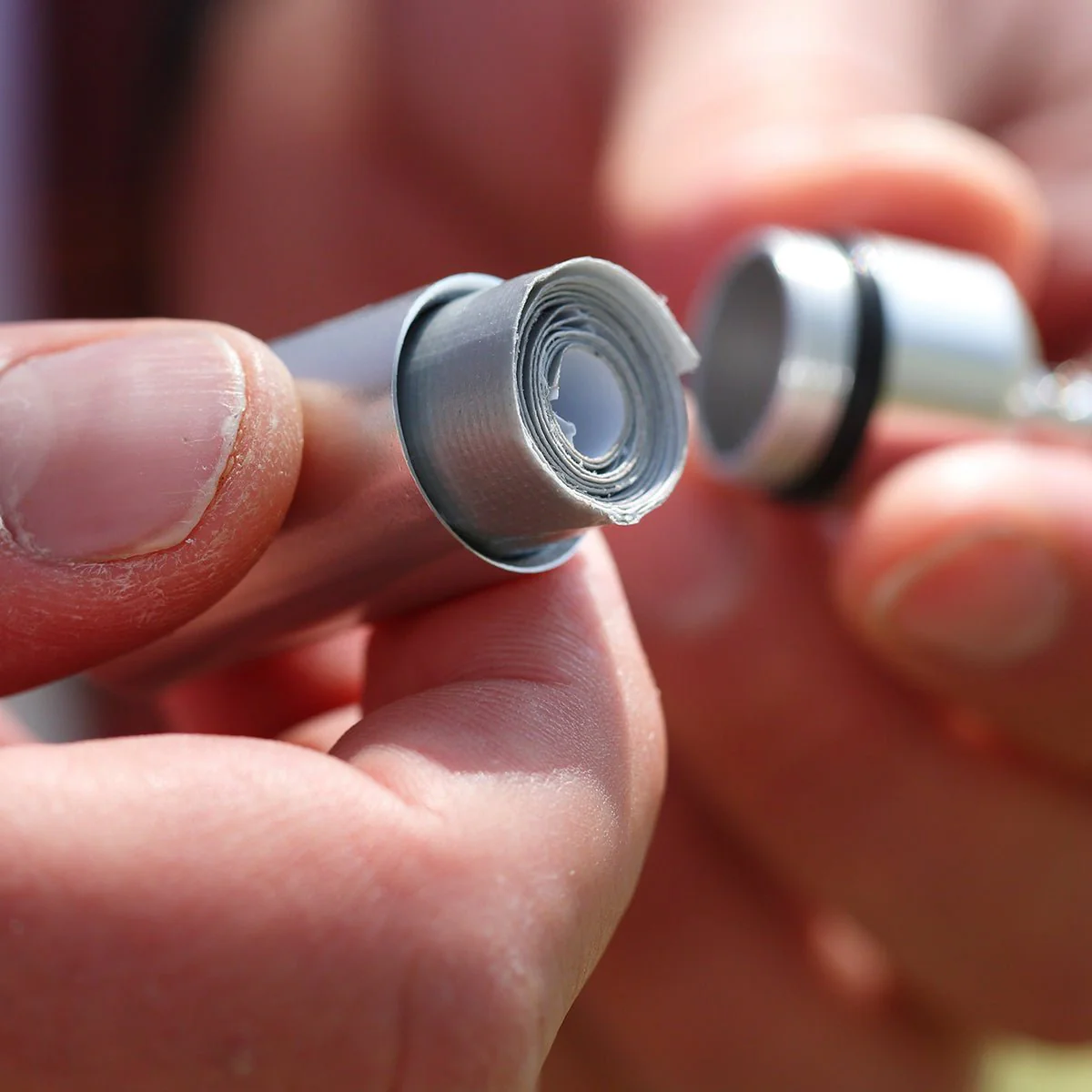 Coghlan's Aluminum Capsule with Carabiner, Watertight Seal, Container Storage - Image 2