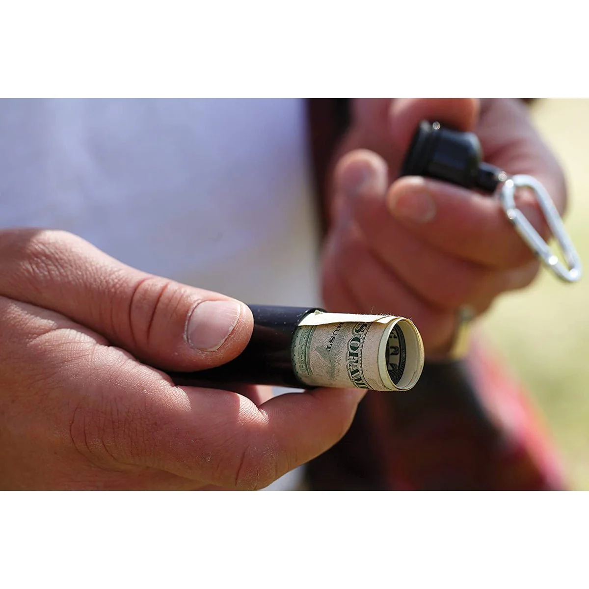 Coghlan's Aluminum Capsule with Carabiner, Watertight Seal, Container Storage - Image 4