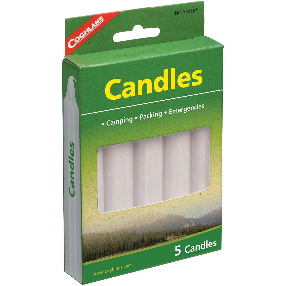 Coghlan's Candles (5 Count), Burns 4-5 hrs, Smokeless Dripless Emergency Camping - Image 4