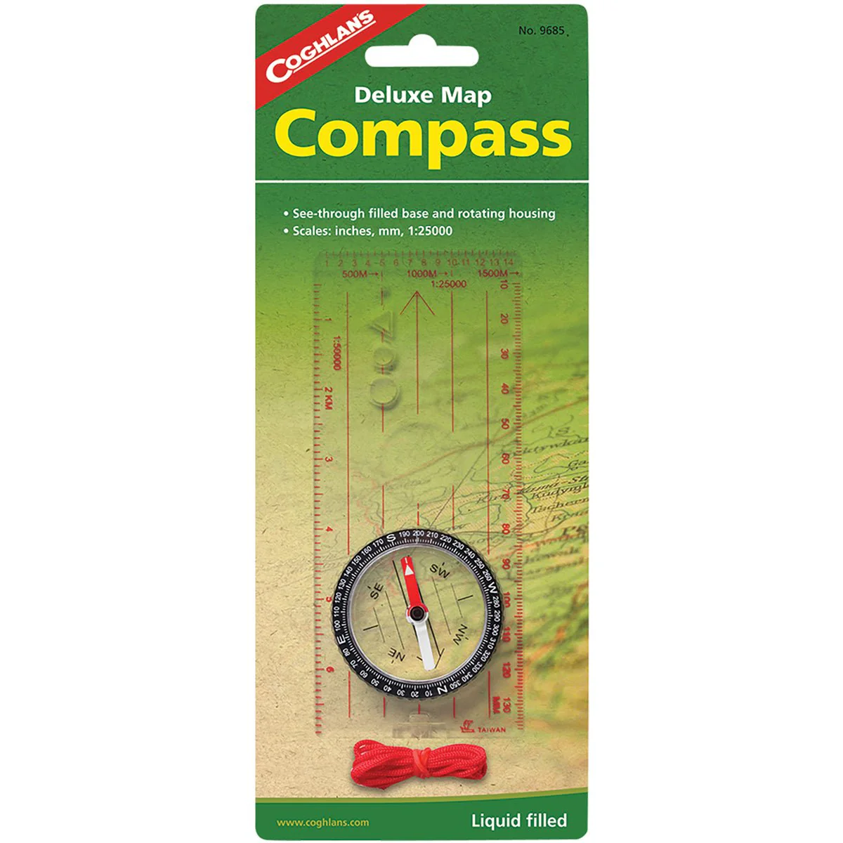 Coghlan's Deluxe Map Compass, Magnifier, Liquid Dampened Needle, Survival Tool - Image 3