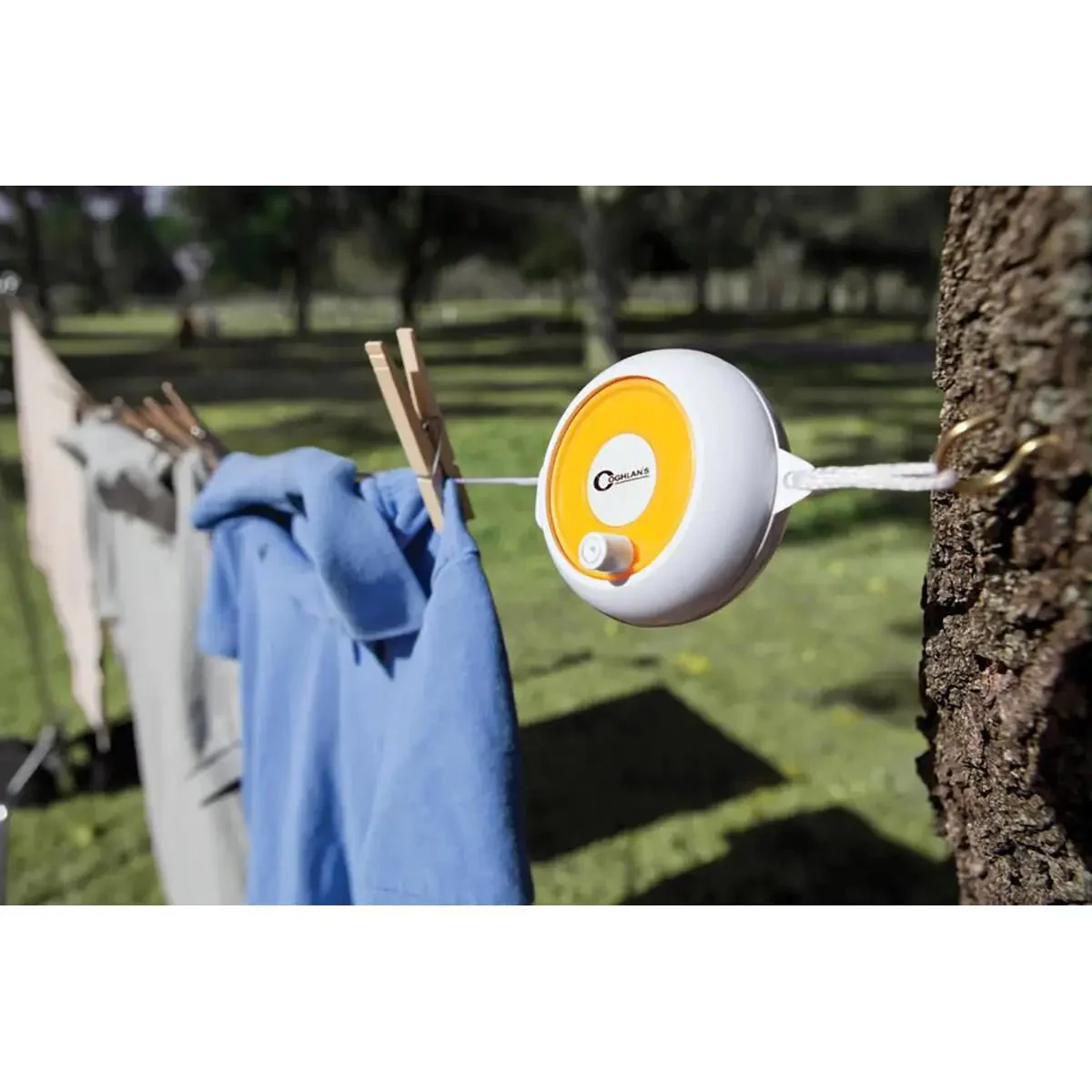 Coghlan's Laundry Reel, 21' Portable Clothesline, Adjustable Nylon Clothes Line - Image 3