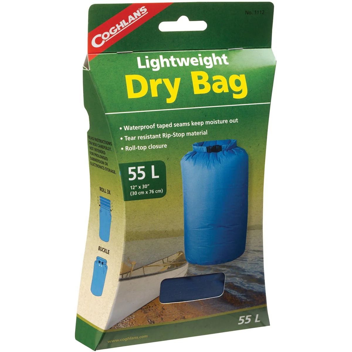 Coghlan's Lightweight Dry Bag, Tear Resistant w/ Roll Top Closure - Image 3