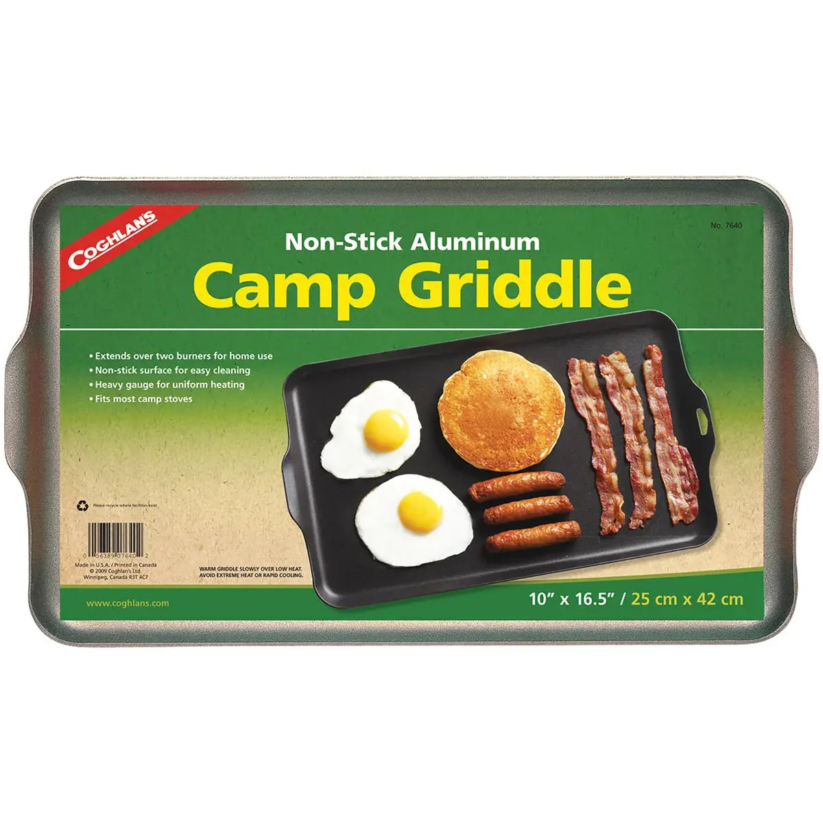 Coghlan's Non-Stick Aluminum Camp Griddle, Covers 2 Burners, Stoves Kitchen Fire