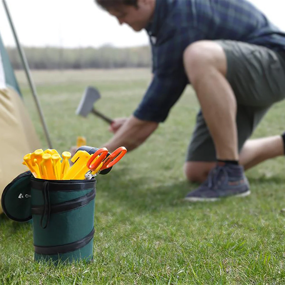 Coghlan's Pop-Up Mini Trash Bin - Green - Image 4