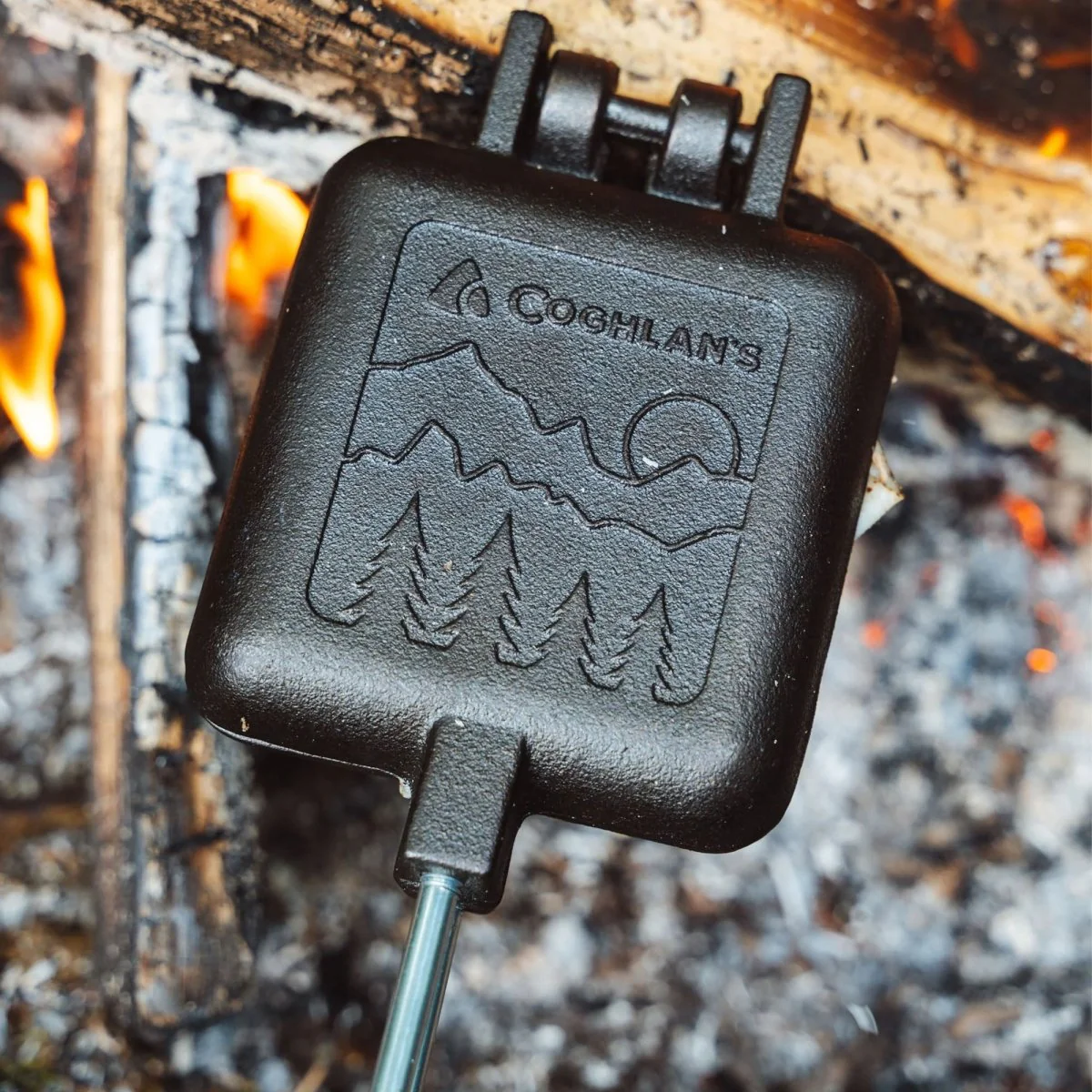 Coghlan's Pre-Seasoned Cast Iron Camp Cooker for Pies, Sandwiches, or Grilling Meat - Image 4