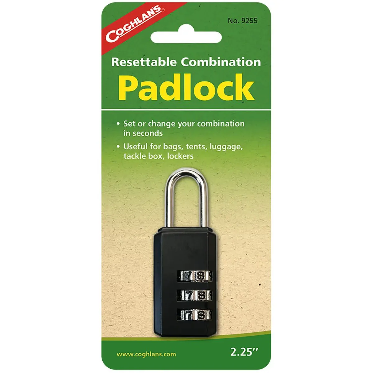 Coghlan's Resettable Combination Padlock