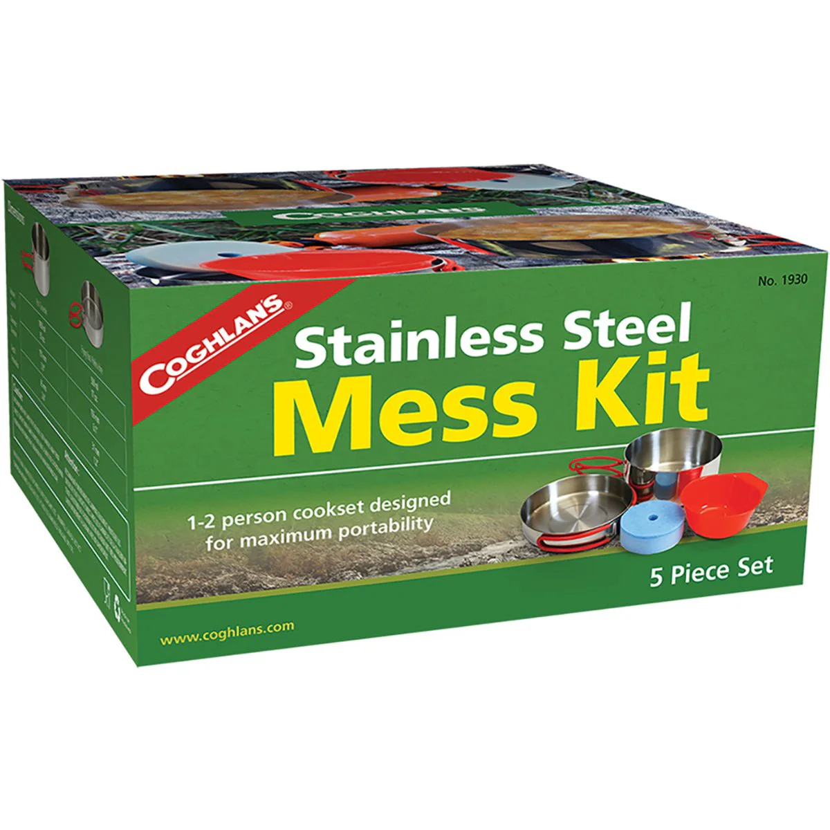 Coghlan's Stainless Steel Outdoor Camping Cooking Mess Kit - Image 3