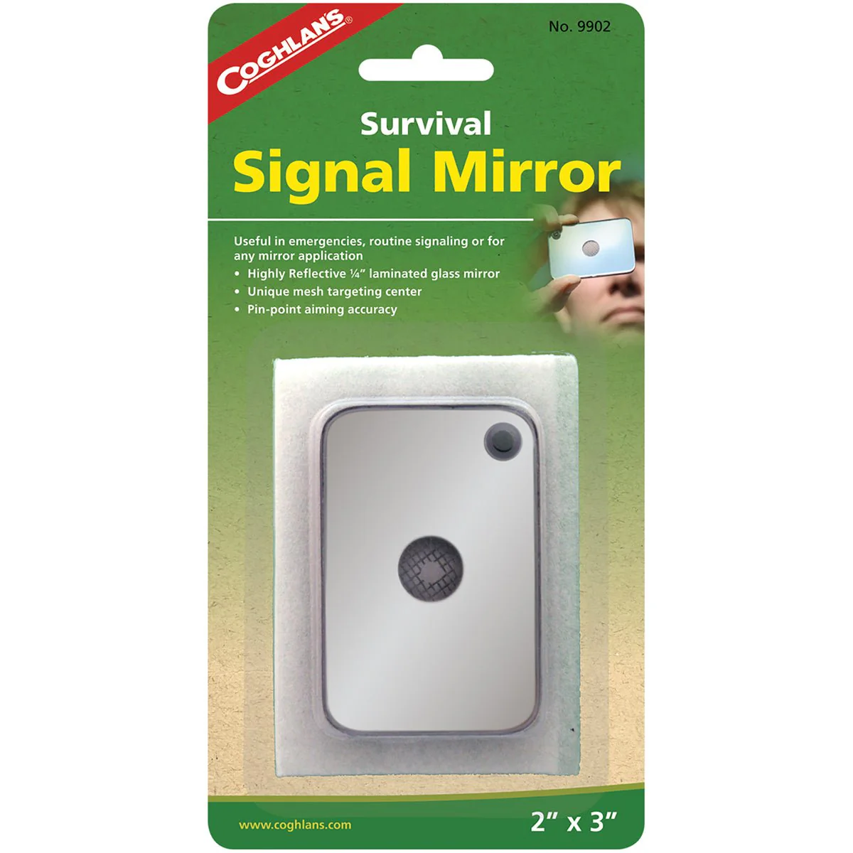 Coghlan's Survival Signal Mirror, 2" x 3", Emergency Signaling Reflective Tool - Image 3