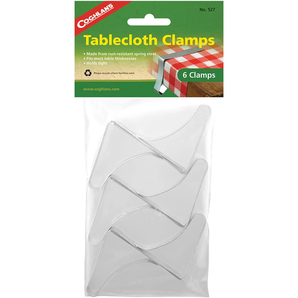 Coghlan's Tablecloth Clamps (6 Pack) Rust Resistant Steel Fits Most Table Cloths - Image 3