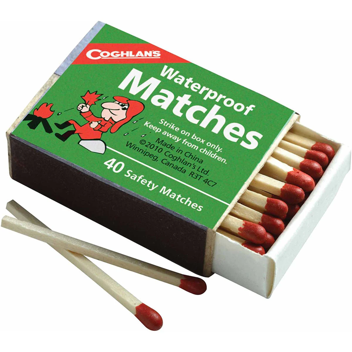 Coghlan's Waterproof Matches (10 Boxes), 400 Total Matches, Safety w/ Striker - Image 2