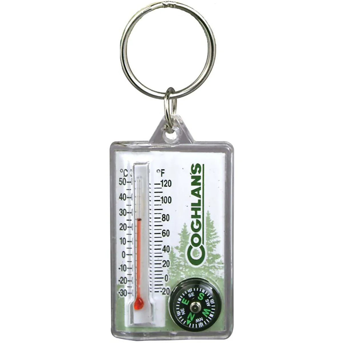 Coghlan's Zipper Pull Thermometer & Compass Keychain, Windchill Chart, Survival - Image 2