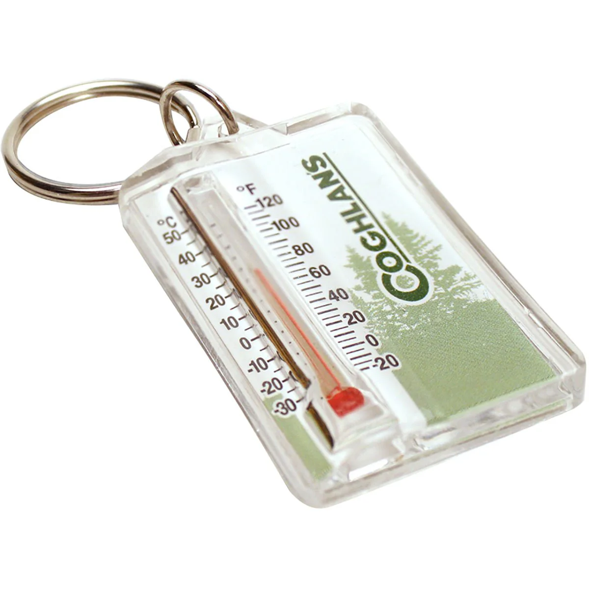 Coghlan's Zipper Pull Thermometer Keychain, Windchill Chart Survival Camping Aid - Image 2