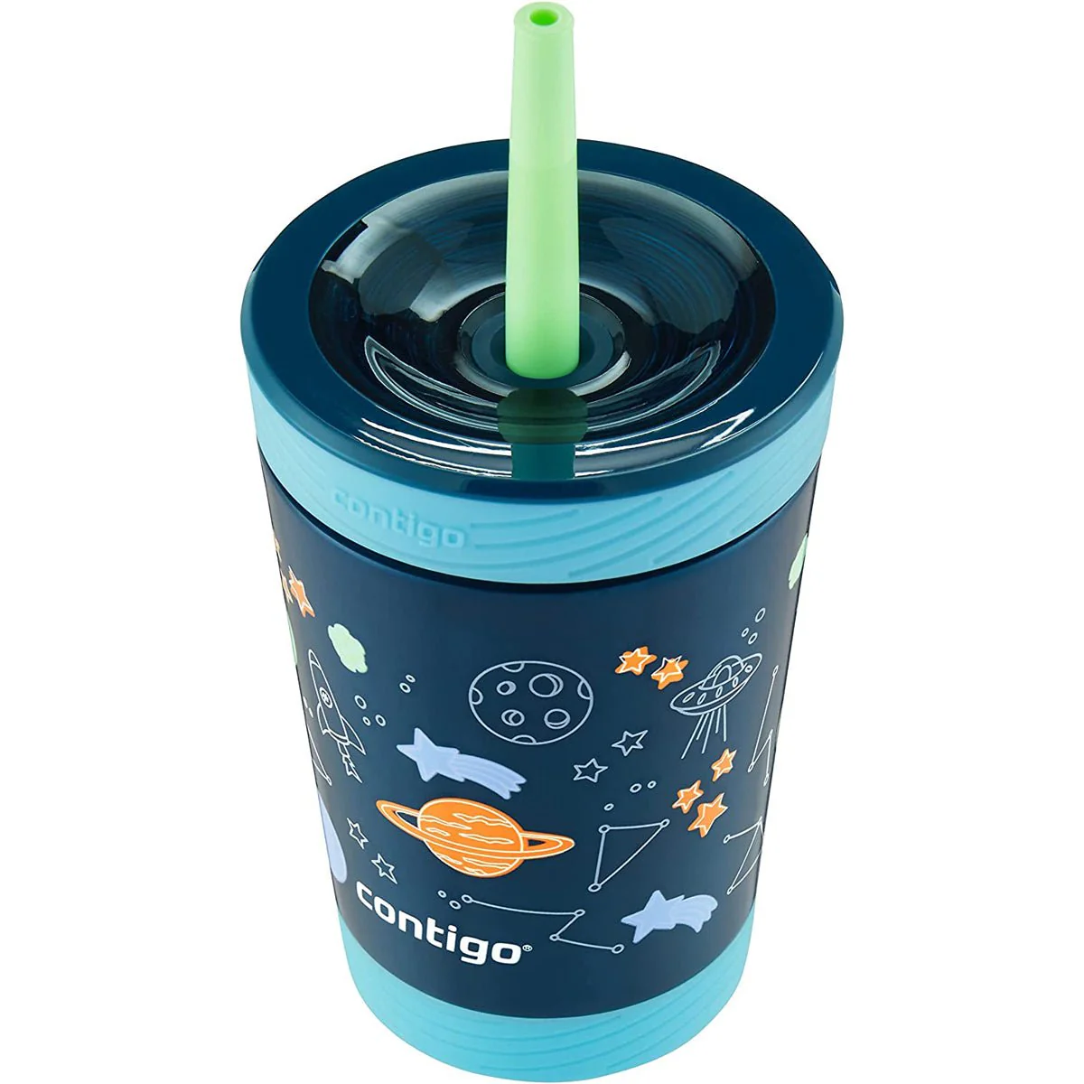 Contigo 12 oz. Kid's Spill-Proof Insulated Stainless Steel Tumbler with Straw - Image 10