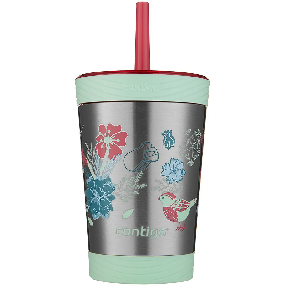 Contigo 12 oz. Kid's Spill-Proof Insulated Stainless Steel Tumbler with Straw - Image 2