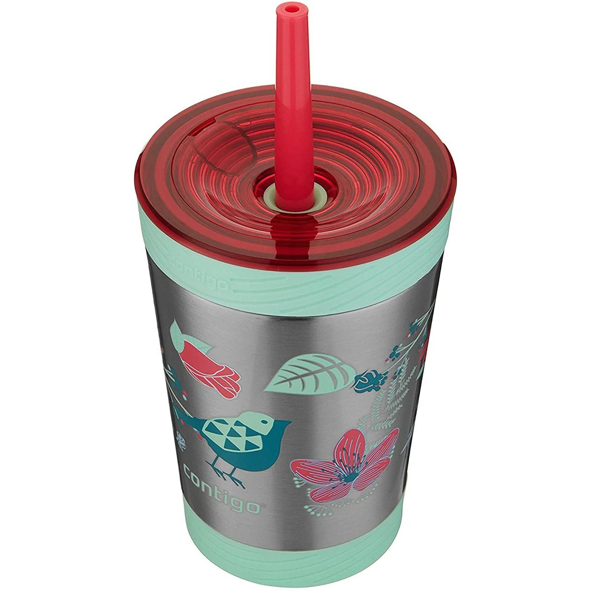 Contigo 12 oz. Kid's Spill-Proof Insulated Stainless Steel Tumbler with Straw - Image 3