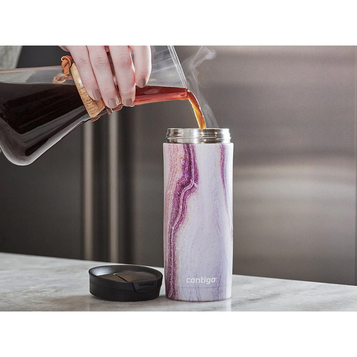 Contigo 14 oz. Pinnacle Couture AutoSeal Insulated Stainless Steel Travel Mug - Image 3