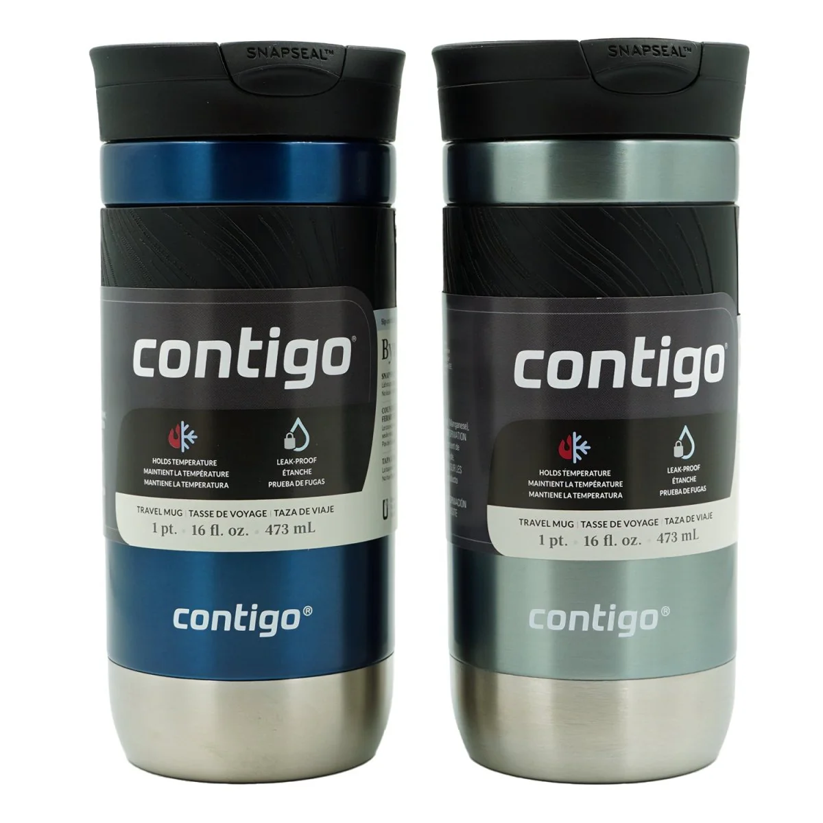 Contigo 16 oz. Byron 2.0 SnapSeal Insulated Stainless Steel Travel Mug 2-Pack - Image 9