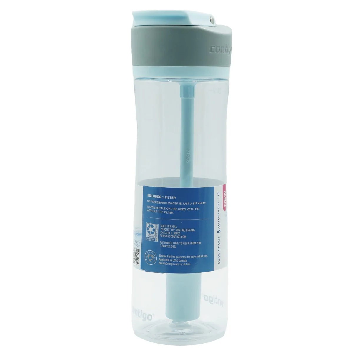 Contigo 24 oz. Wells Plastic Filter Water Bottle - Image 2